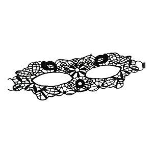 Black Venetian Lace Eye Mask Mardi Gras Carnival Masquerade Cosplay